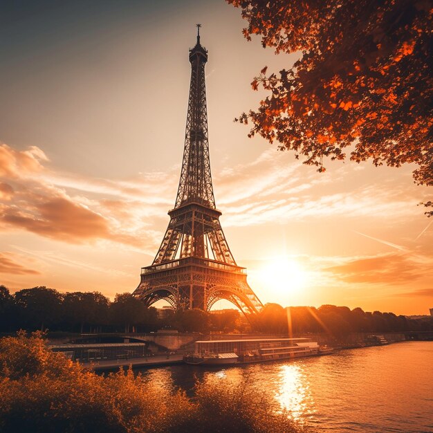 una foto della torre eiffel