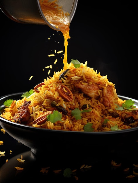 una foto di biryani