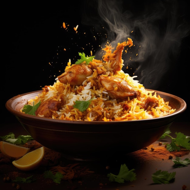 una foto di biryani