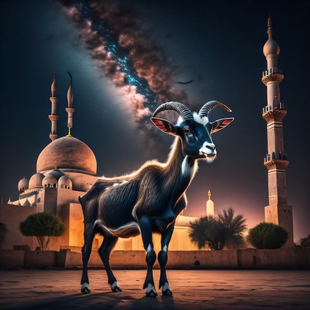 Una foto di capra per Eid