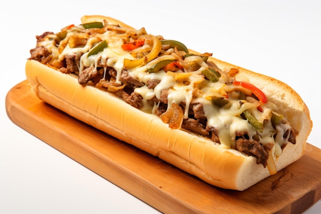 una foto di cheesesteak