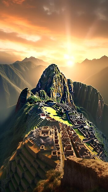 una foto di machu picchu