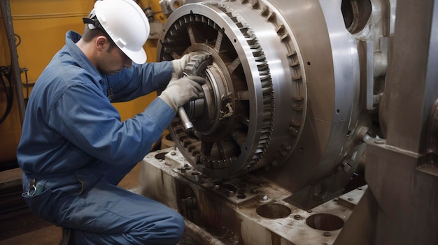 Una foto di manutenzione e riparazioni industriali