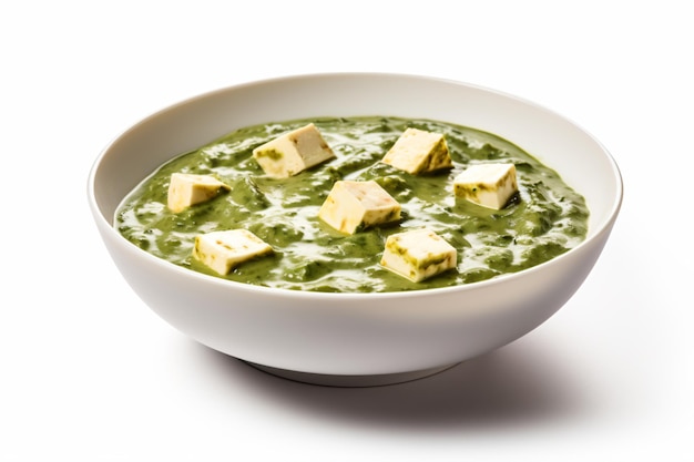 una foto di palak paneer