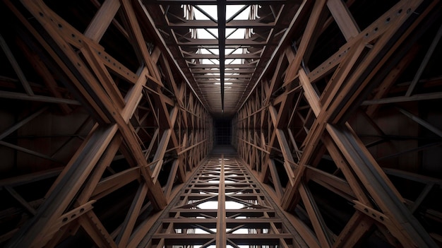 Una foto di simmetria strutturale