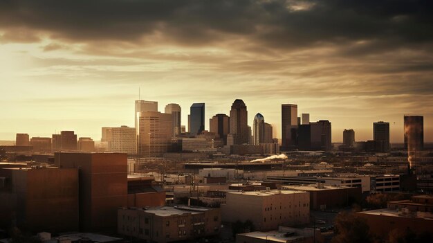 Una foto di skyline urbani