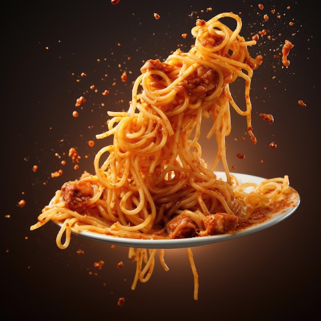 una foto di spaghetti