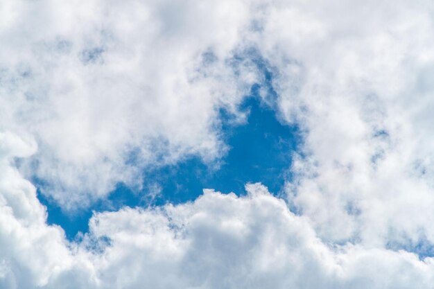 Una foto di un cielo nuvoloso Sfondo del cielo nuvole naturali