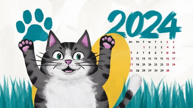 una foto di un gatto che dice 2013 su di esso