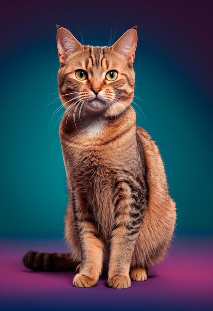 una foto di un gatto che si chiama un tabby marrone