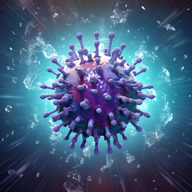 una foto di un virus