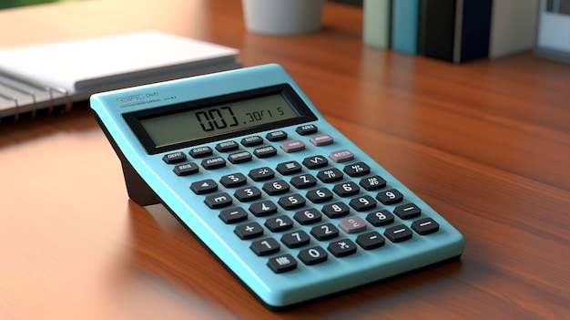 Una foto di una calcolatrice che mostra i calcoli delle tasse