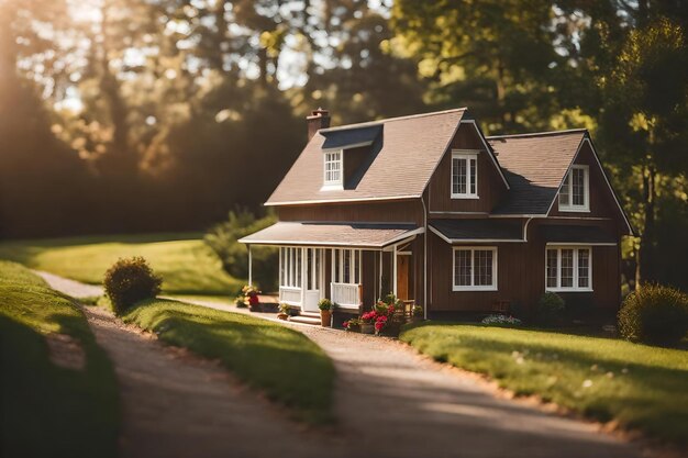 Una foto di una casa