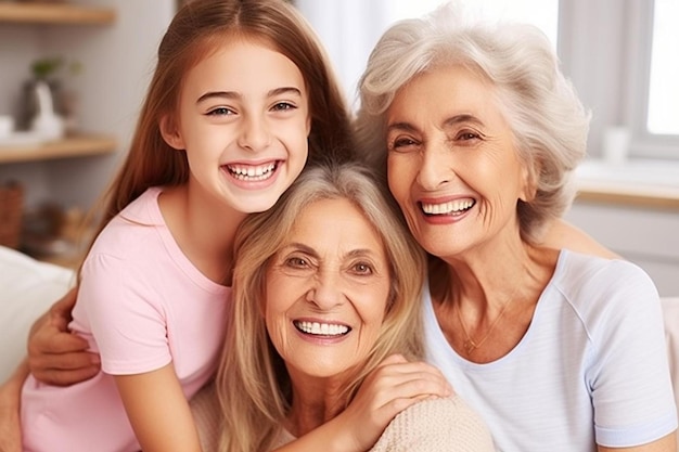 una foto di una nonna e sua nonna con la loro nonna