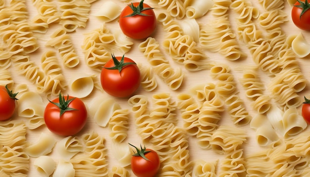 una foto di una pizza con i pomodori e una foto di un pomodoro su di essa