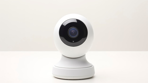 Una foto di una telecamera di sicurezza domestica intelligente a tutta lunghezza