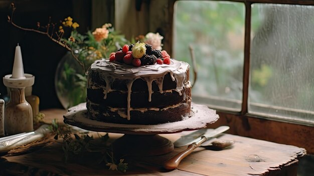 Una foto di una torta di compleanno