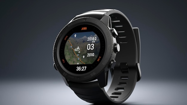 Una foto di uno smartwatch fitness con GPS