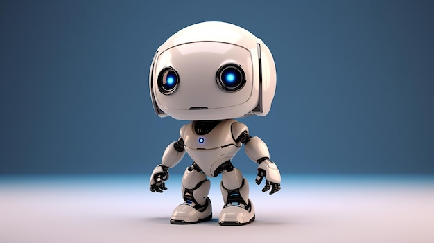 una foto gratis di robot 3d reso