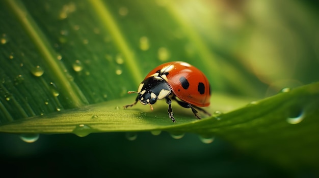 una foto gratuita di lady bug