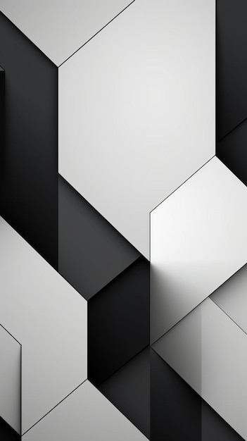una foto in bianco e nero di un disegno geometrico con uno sfondo bianco.