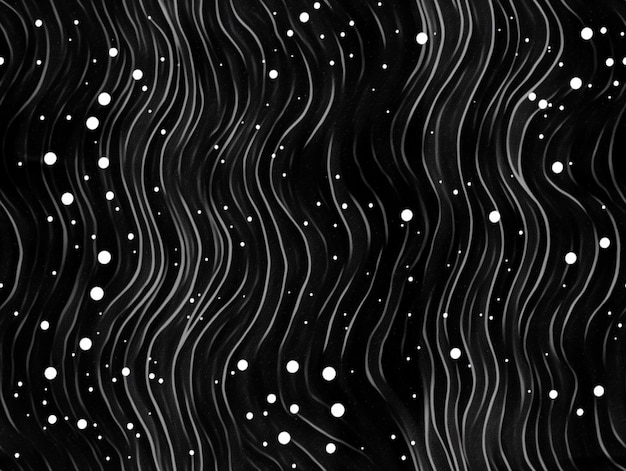 Una foto in bianco e nero di un modello di linee ondulate generative ai