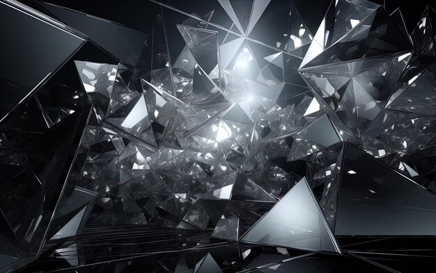 una foto in bianco e nero di uno sfondo astratto a forma di diamante