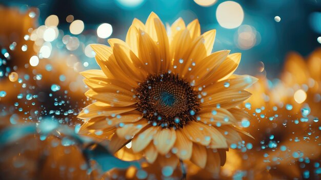 Una fotografia artistica di un girasole