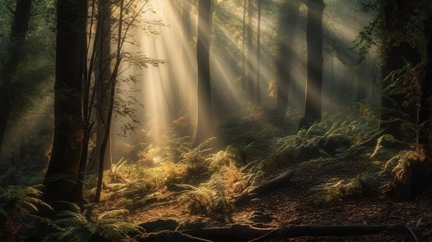 Una fotografia del paesaggio naturale