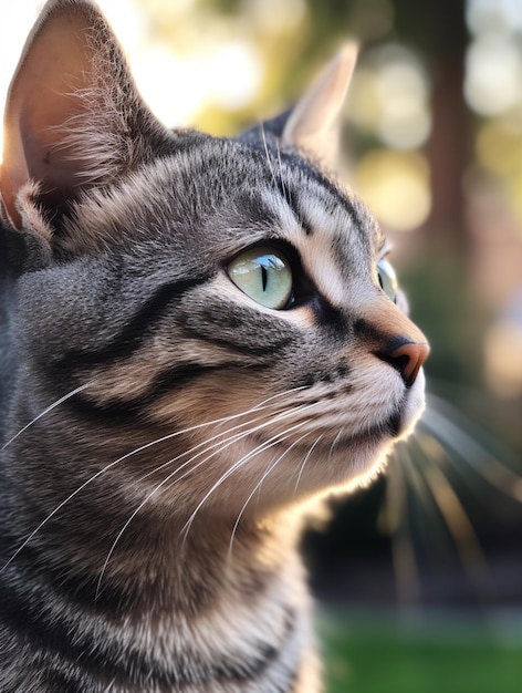 una fotografia di un gatto carino e adorabile