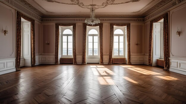 Una fotografia di un interno di un edificio immobiliare