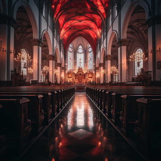 una_fotografia_di_una_chiesa_con_una_piccola_luce_