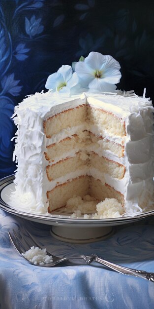 una fotografia di una torta fantasia dessert