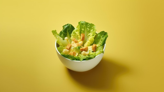 Una fotografia minimalista di cibo posizionata su uno sfondo in tinta unita