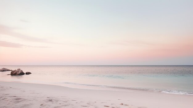 Una fotografia minimalista di un paesaggio