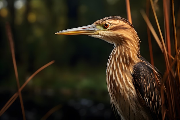 Una fotografia naturalistica del ritratto del Tarabuso