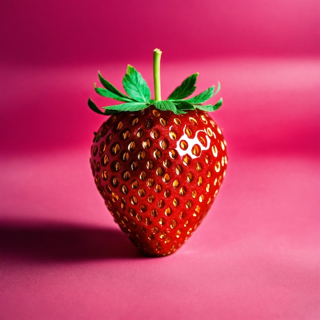 una fragola con il numero 6 sopra