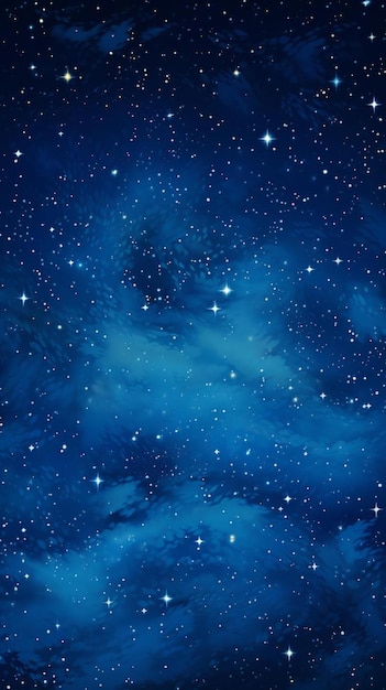 Una galassia blu con stelle sullo sfondo
