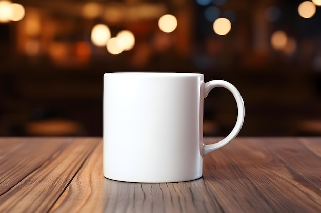 Una generosa tazza di caffè su un vassoio di legno