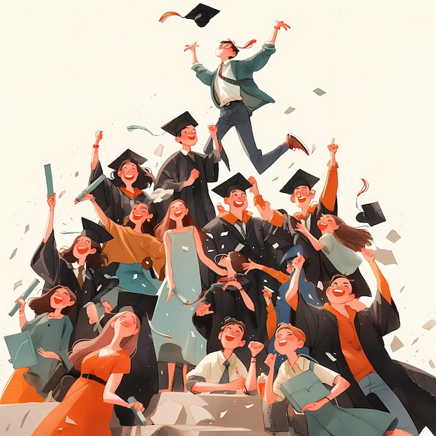 Una gioiosa celebrazione di laurea