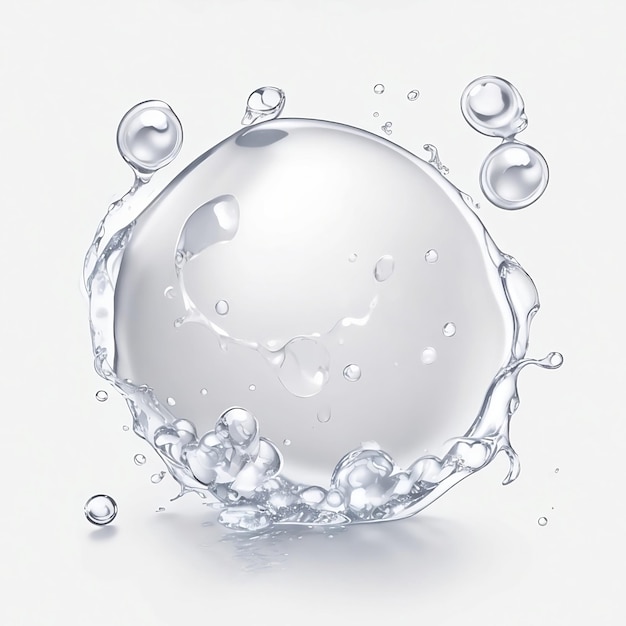 Una goccia d'acqua è formata dalle gocce d'acqua dell'azienda