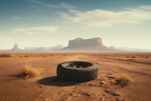 una gomma nel deserto