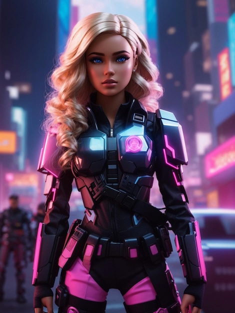 Una guardia di sicurezza di Barbie