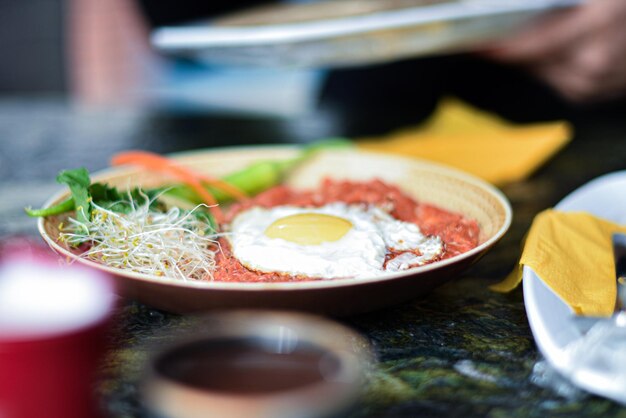 una gustosa frittata con caffè