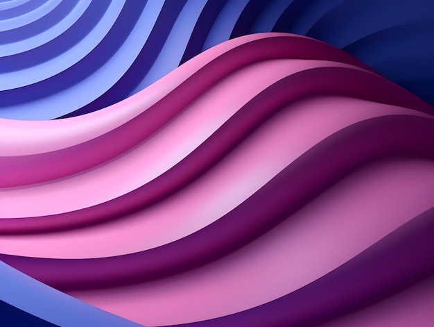 Una ipnotizzante visualizzazione 3D astratta multicolore con uno sfondo astratto 3D colorato