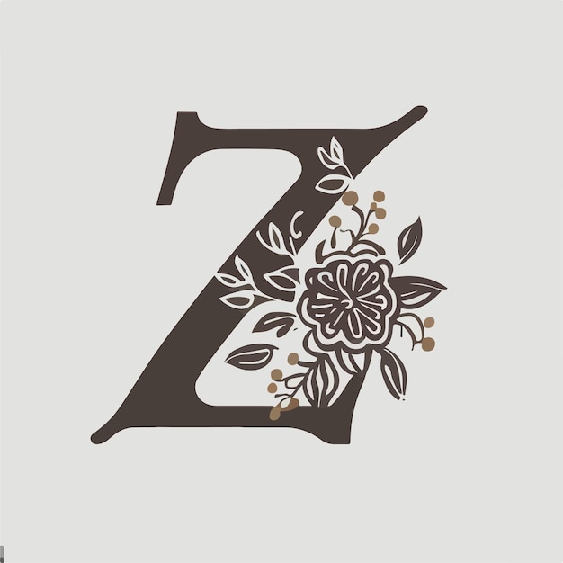una lettera z è dipinta su uno sfondo grigio.