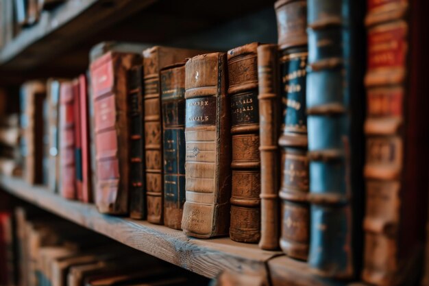 Una libreria piena di vecchi libri antichi generati dall'AI