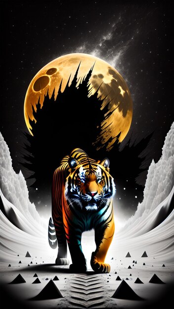 Una maestosa tigre