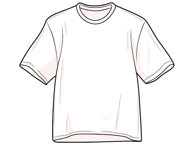 una maglietta bianca con collare e maniche corte