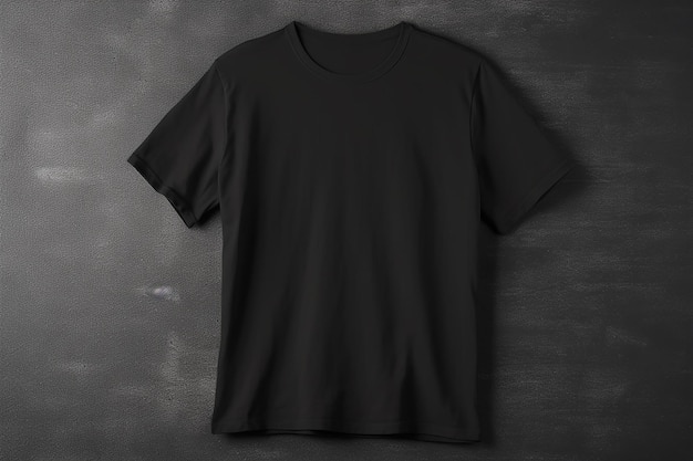Una maglietta nera con la scritta t sul davanti
